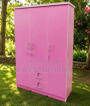New pink 3 Door Melamine Wardrobes