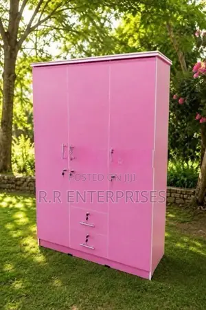 New pink 3 Door Melamine Wardrobes