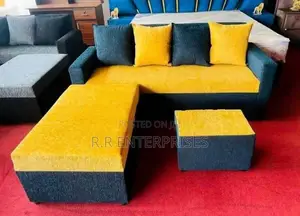 New Fabric Sofa with Stool Pillow