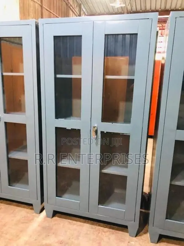 6*3 Ft Glass Door Steel Office Cupboard