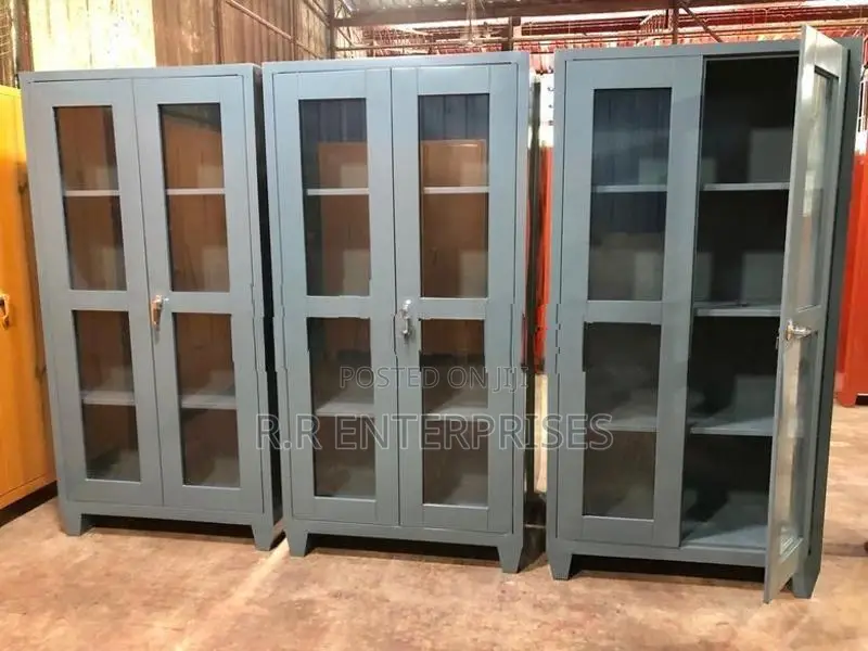 6*3 Ft Glass Door Steel Office Cupboard