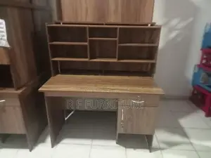Melamine Writing Table with Cupboard