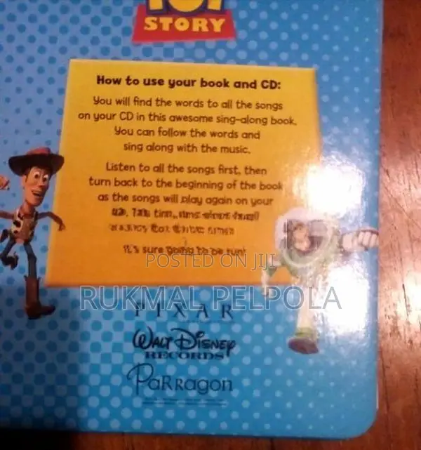 Toy Story Sing Along Lyrics With CD Book