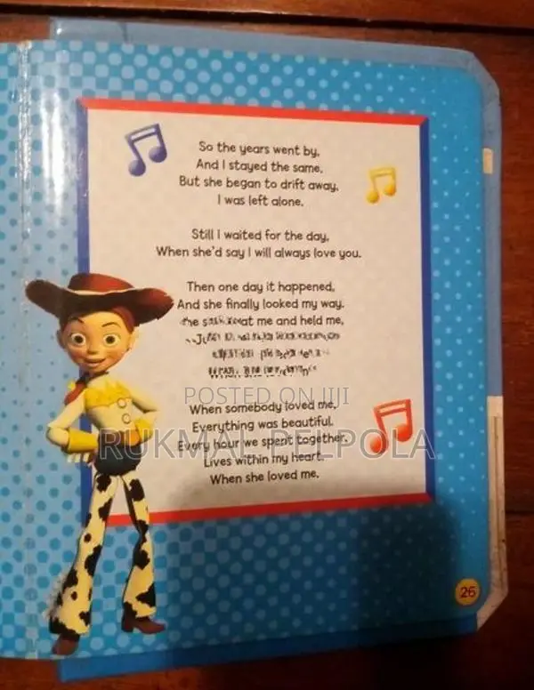 Toy Story Sing Along Lyrics With CD Book