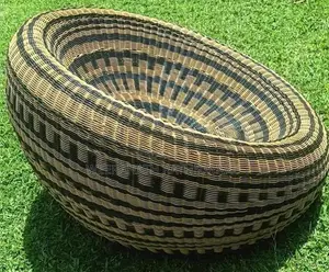 Round Outdoor Rattan Lounge Chair