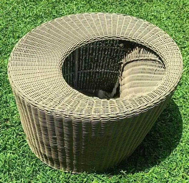 Round Rattan Coffee Table