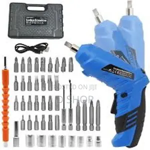 47 Pcs Tool Set Cordless Screwdriver Box
