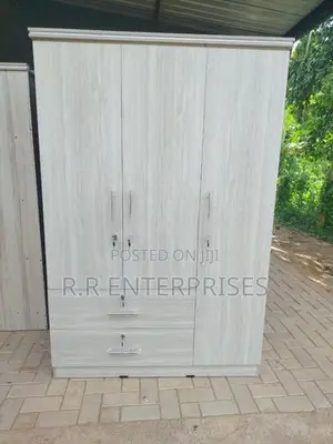 New 3 Door Ash White Melamine Wardrobes