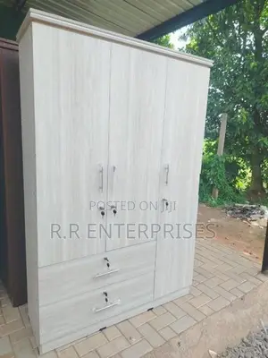 New 3 Door Ash White Melamine Wardrobes