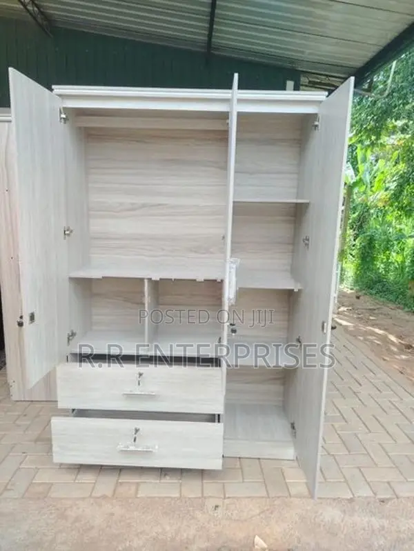 New 3 Door Ash White Melamine Wardrobes