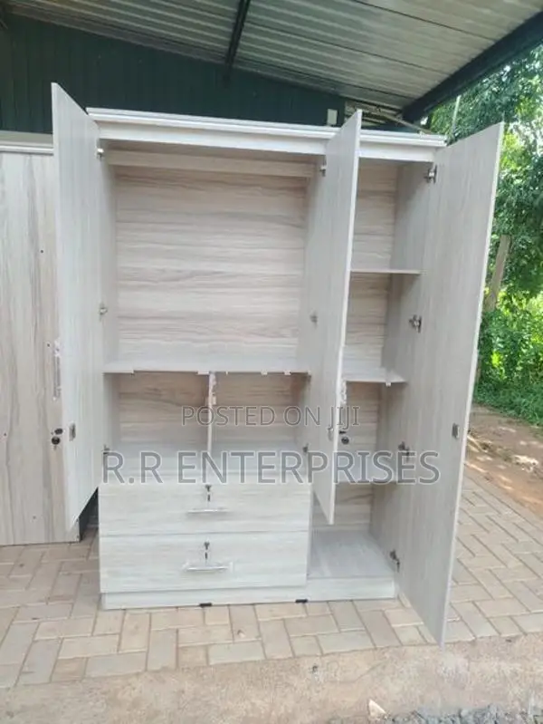 New 3 Door Ash White Melamine Wardrobes