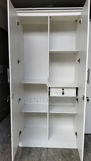 2 Door White Melamine Wardrobes