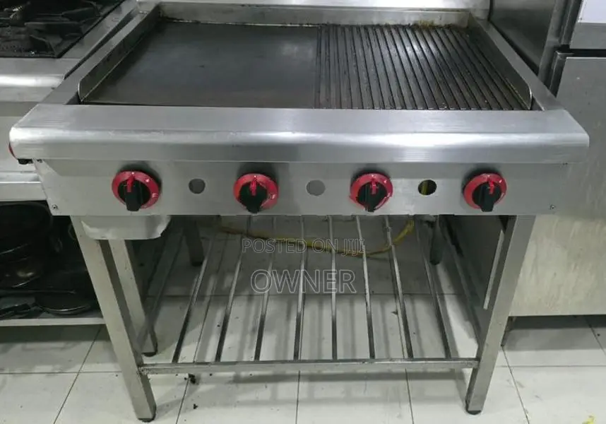 4 Burner Stainless Steal Gass Gridle