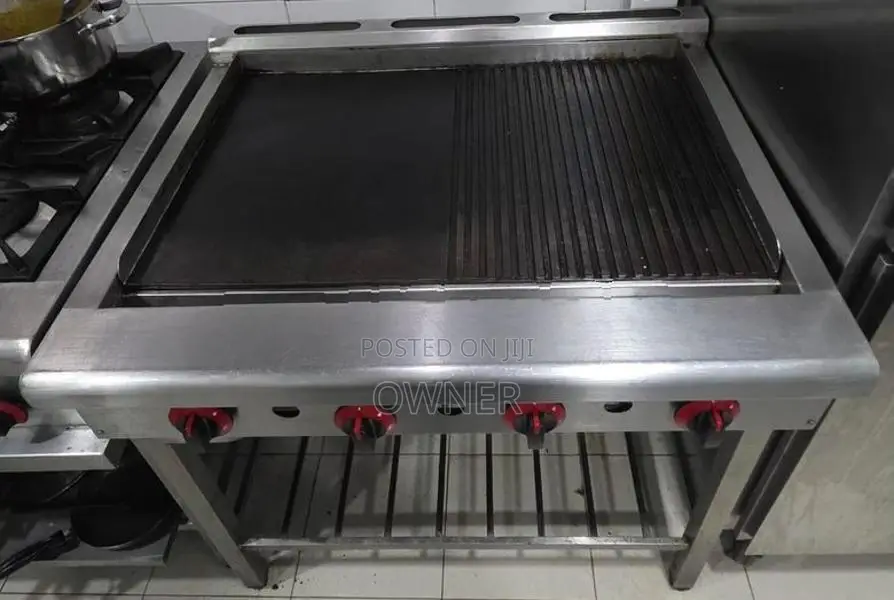 4 Burner Stainless Steal Gass Gridle
