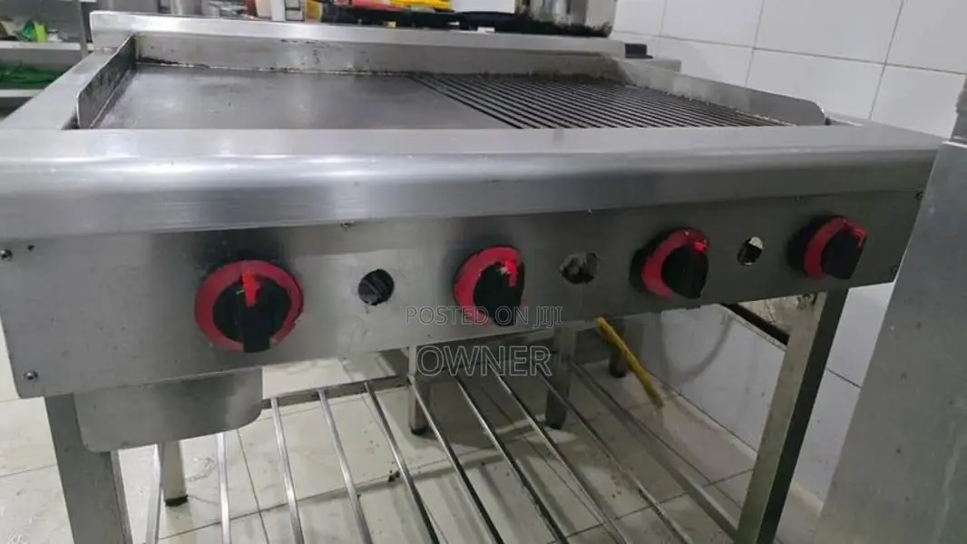 4 Burner Stainless Steal Gass Gridle