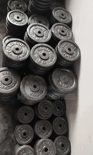 Brand New Gold Cup Weight Plate Dumbbell