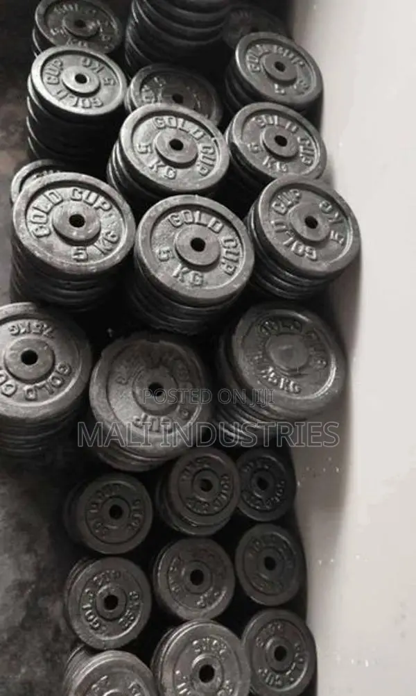 Brand New Gold Cup Weight Plate Dumbbell
