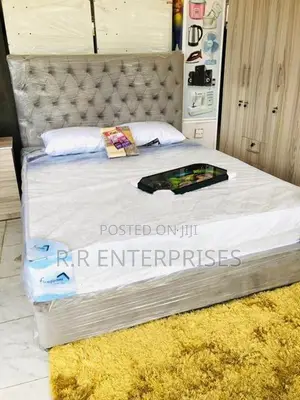 New 6*5 ft Queen Size Cushion Divan Bed And Spring Mattresses