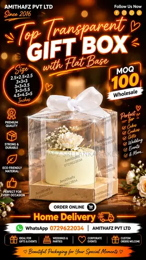 Order PVC Transparent Gift Boxes Online – Sri Lanka Buy Sale Price Col