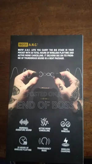 Marshall Motif A.N.C.1st Gen True Wireless Earbuds (With Original Box)