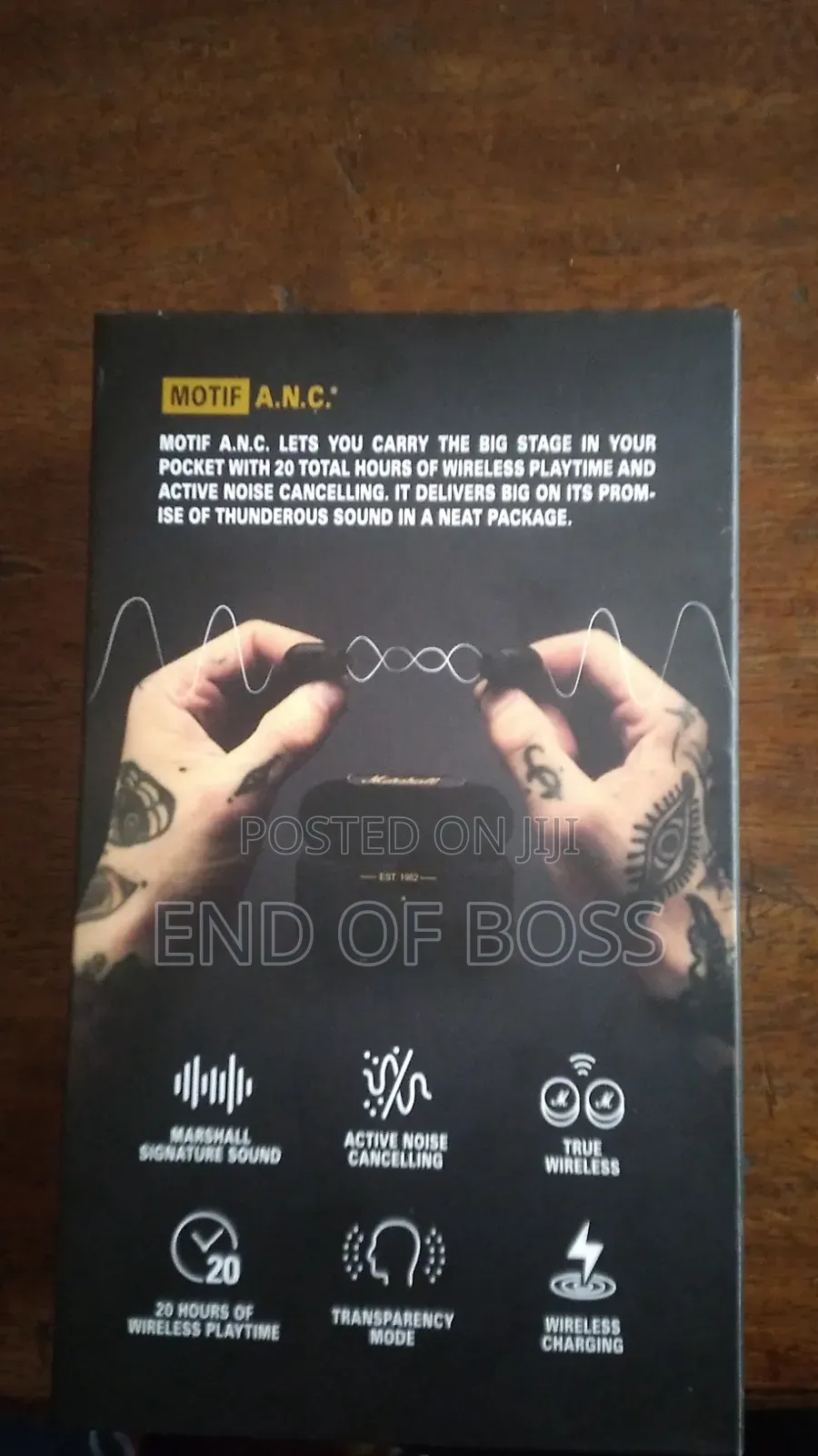 Marshall Motif A.N.C.1st Gen True Wireless Earbuds (With Original Box)