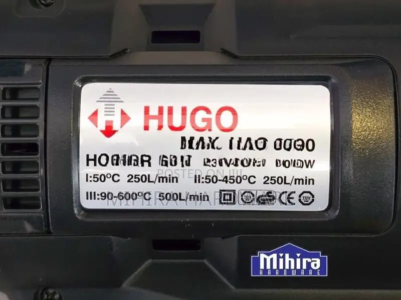 Hugo Max 2000 Watts Heavy Duty Professional Hot Air Heat Gun Machine