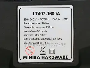 Lutian LT407-1600A High Pressure Cleaner Car Washer Machine Gun