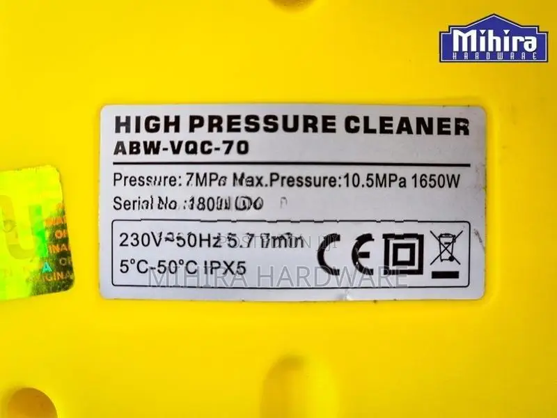 1650 Watts ANLU ABW 70P High Pressure Cleaner Car Washer Gun Machine