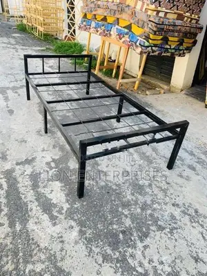 Steel Single Bed with Mattress