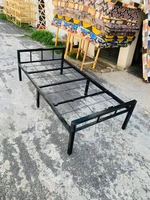 Steel Single Bed with Mattress
