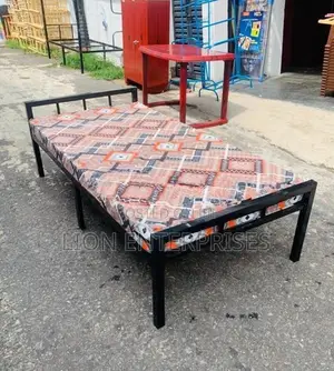 Steel Single Bed with Mattress 72×36