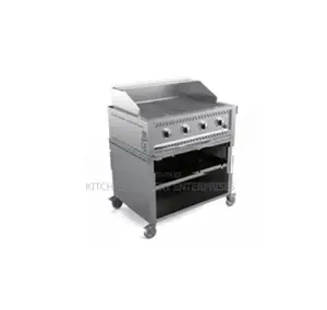 Gas BBQ Grill with Charcoal Top - 4 Burners
