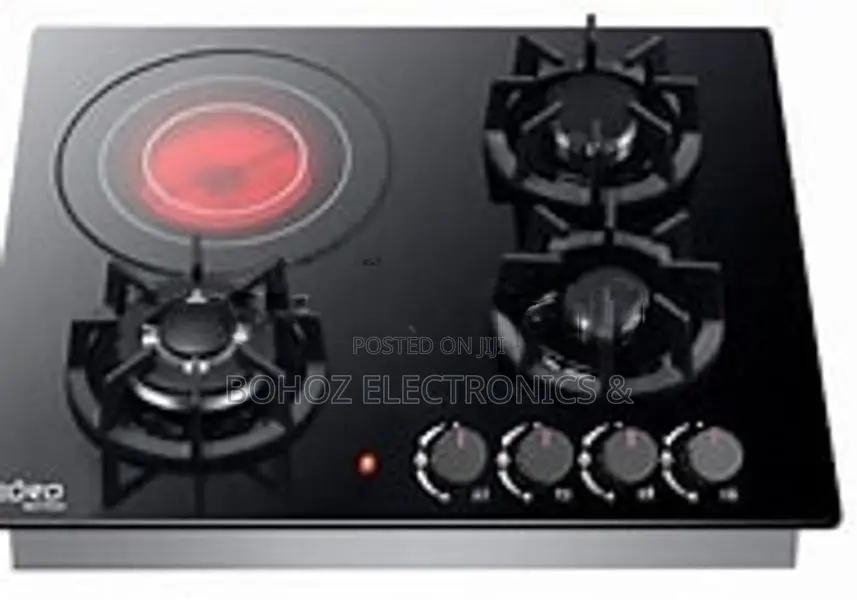 Euro (Turkey) Cooker Hob 3 Gas Burner + 1 Infrared Tempered Glass