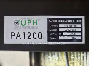 1200KG 20M Cable PA1200 UPH Hoist Machine 1800W Electric Motor