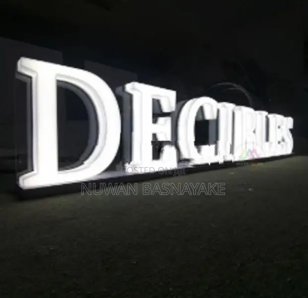 Luxury LED Name Board Designs