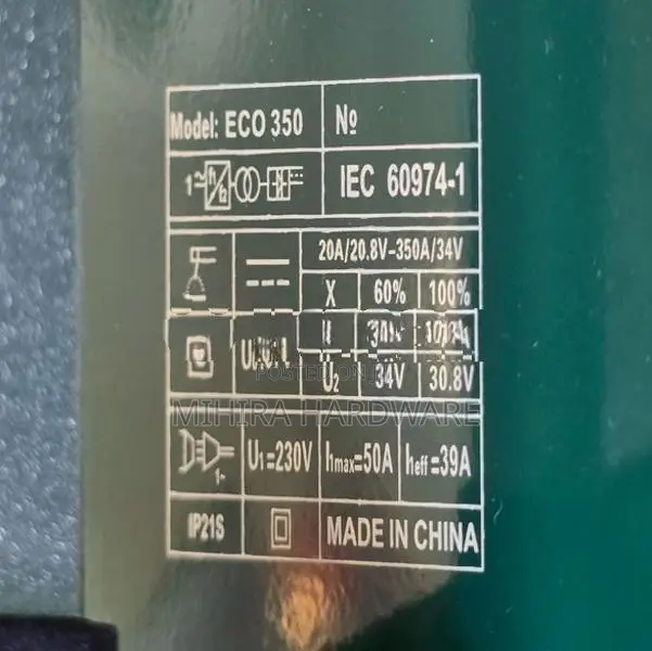 Orca Hugo ECO 350A IGBT DC inverter Arc Ark Welding Plant Welder Machi