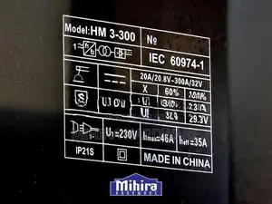 Hugo Max HM3 300 Arc Ark welding Plant IGBT DC Inverter Welder Machine