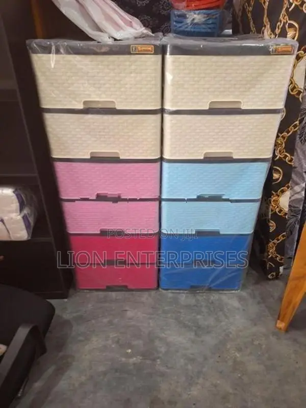6 Drawer plastic cupboards