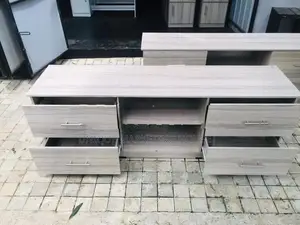 MODERN 65” AMERICAN WHITE DOUBLE DRAWER TV STAND