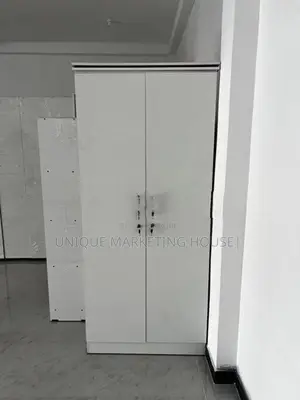 MODERN 2D WHITE HALF HANGING WARDROBES