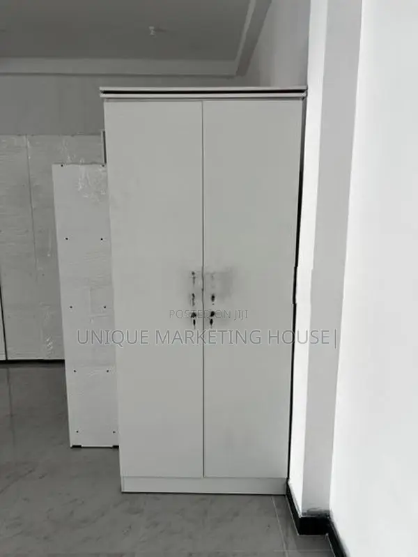 MODERN 2D WHITE HALF HANGING WARDROBES