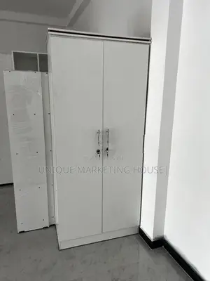 MODERN 2D WHITE HALF HANGING WARDROBES