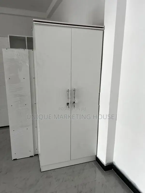 MODERN 2D WHITE HALF HANGING WARDROBES