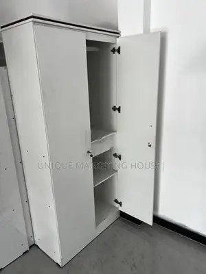 MODERN 2D WHITE HALF HANGING WARDROBES