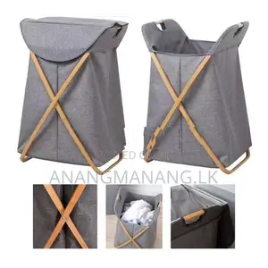 Bamboo Laundry Organizer Hamper