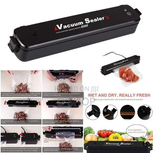 Vacuum Sealer - Home Quality & 10 V Polythene Bags