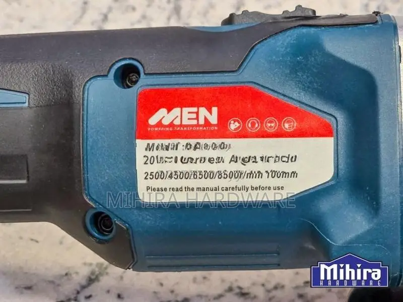Cordless angle grinder MEN 100mm 20V 4Ah polisher speed control