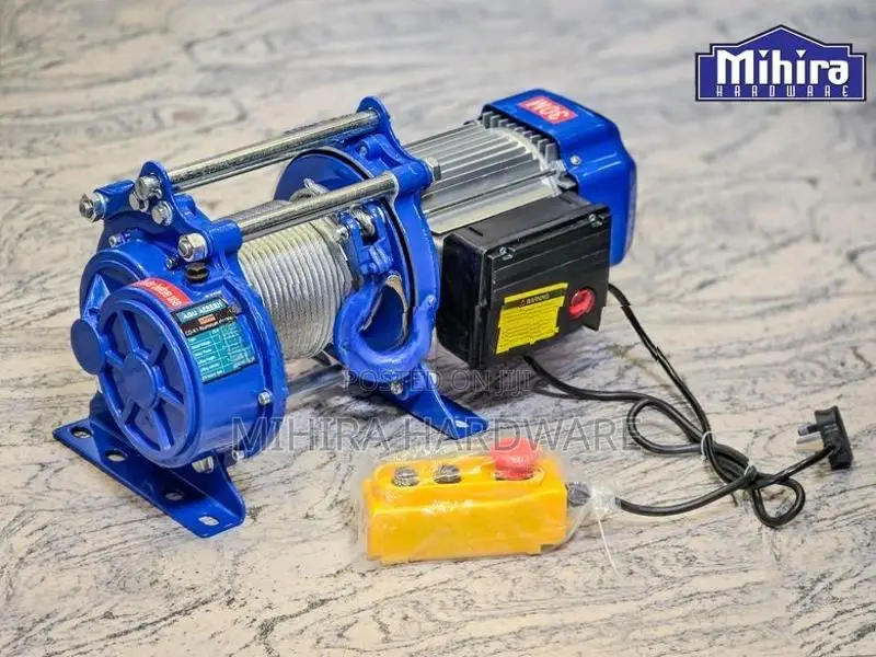 1 Ton 30M 3000W Electric motor Cable Winch for Handling Materials