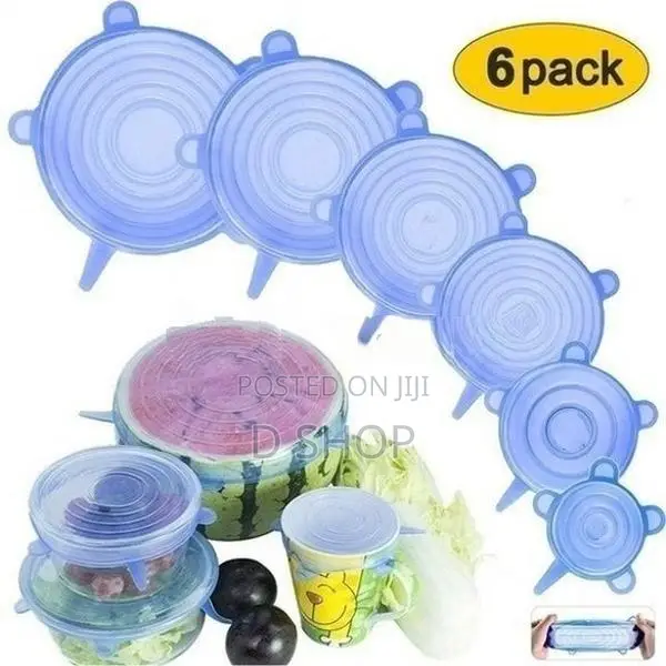 Silicone - Food Lids Covers 6 pcs set