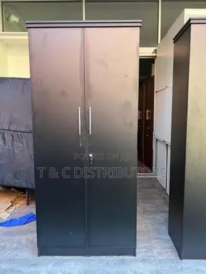 2 Door Wardrobe Black